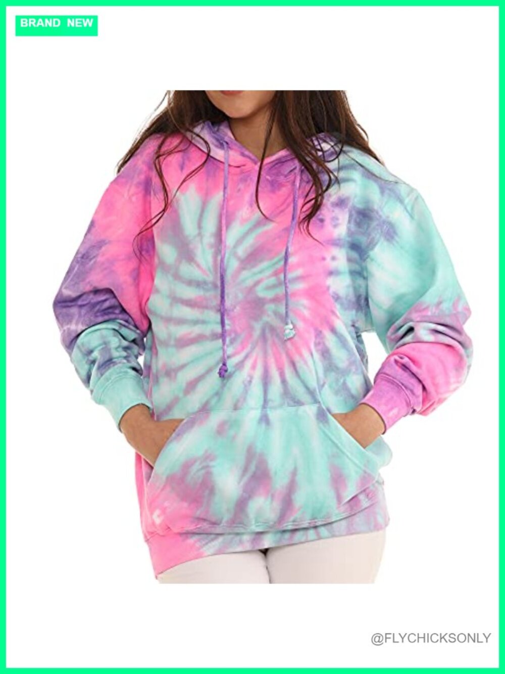 Tie Dye Hoodie Sweatshirt Fleece Pullover Kangaroo Pocket